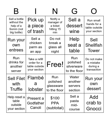 Monday Funday Bingo Card