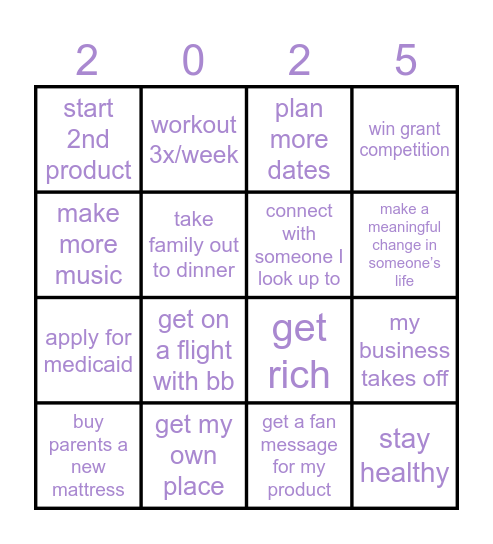 GAURAV’S BINGO Card