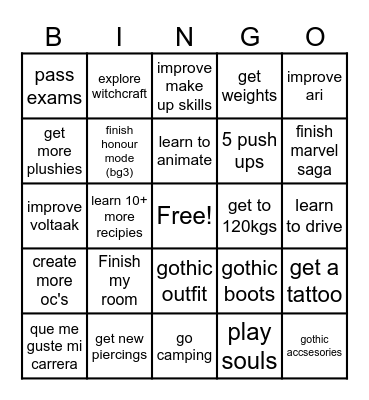 lalo's 2025 bingo! Bingo Card
