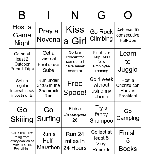 2025 Alex Bingo Card