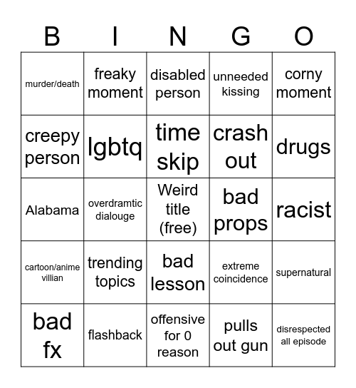 youtube shorts bingo Card