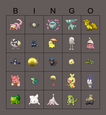 Community Day December 2022 Bingo Card