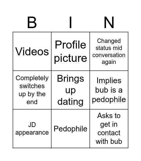 Trophy Bingo Card
