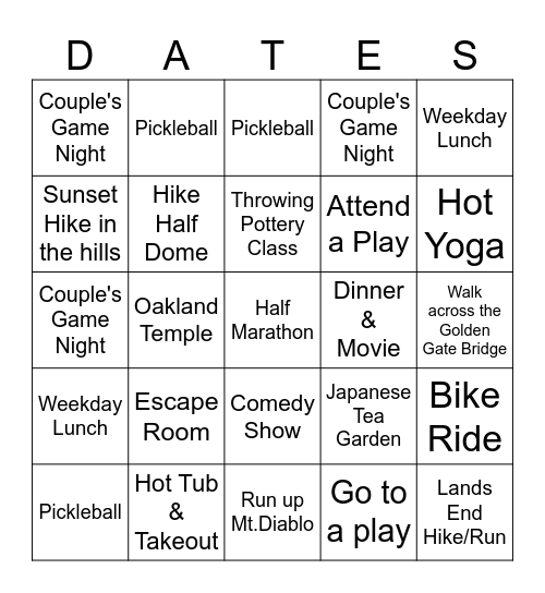 2025 M/J Dates Bingo Card