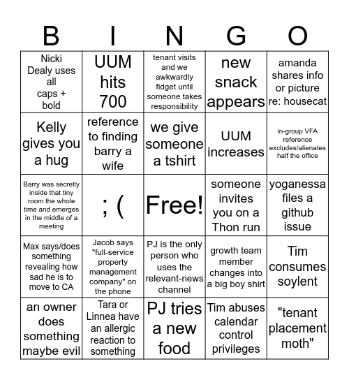 DetroitHQ Bingo Card