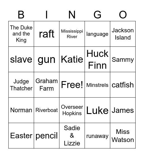 James Bingo Card