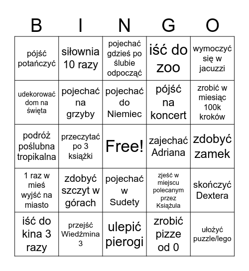 Bingo 2025 Bingo Card