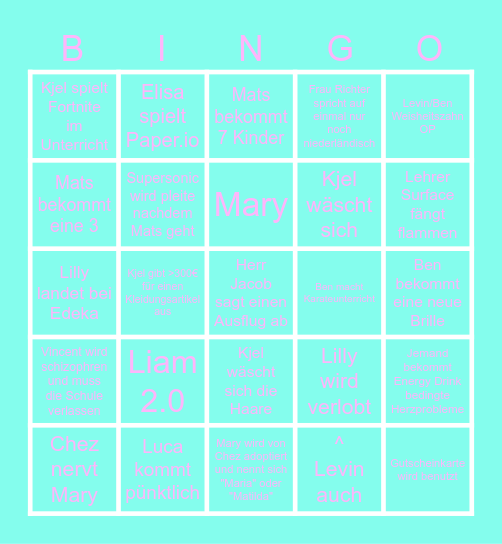 MeG22A Bingo Card