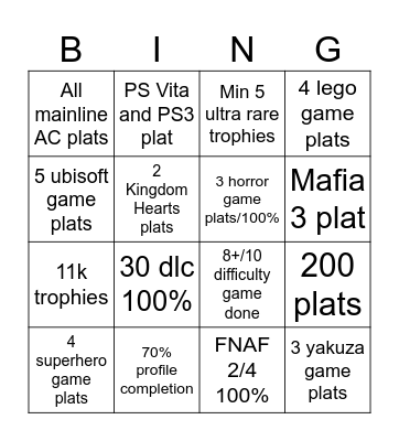 2025 Bingo Card