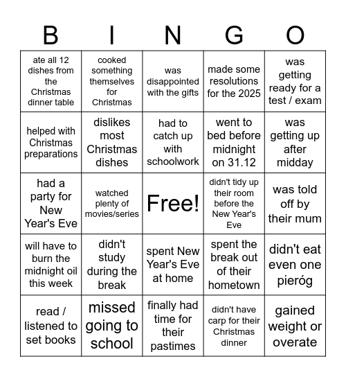 FIND SOMEONE WHO... Bingo Card