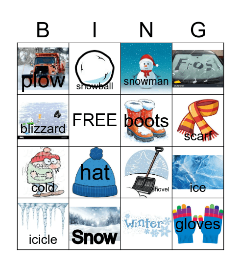 Winter  Bingo Card