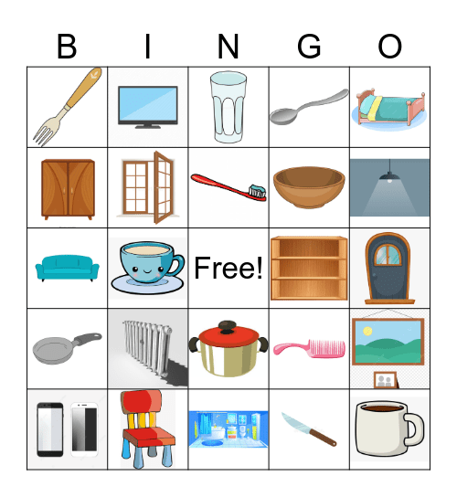 Heimilið 1 Bingo Card