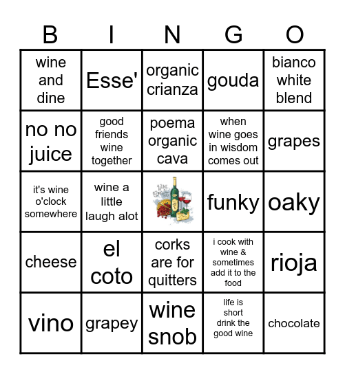 LATL FEBRUARY WINE TASTING Bingo Card