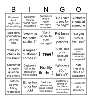 252 Bingo Card