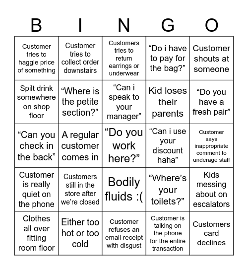 252 Bingo Card