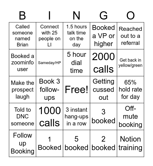 Bingo Card