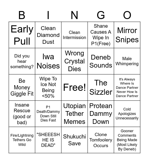 FRU Day TWO? Bingo Card