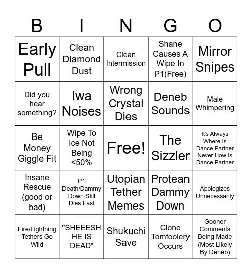 FRU Day TWO? Bingo Card