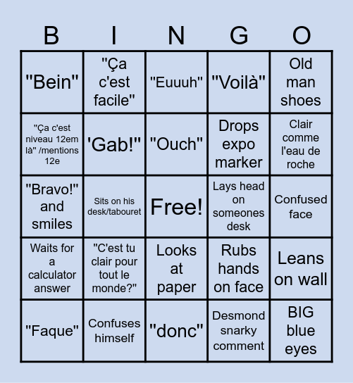Icon Vinette Bingo Card