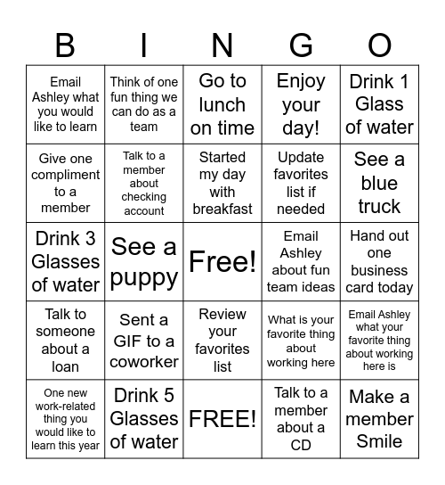 NEW YEAR 2025 Bingo Card