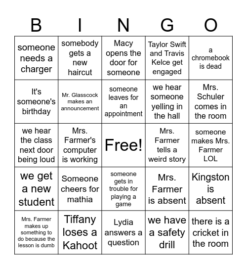 Future Ready Bingo Card