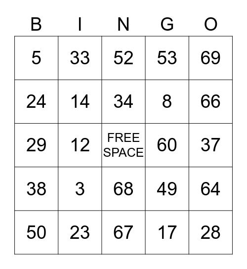 BAYSIDE CARE CENTER Bingo Card
