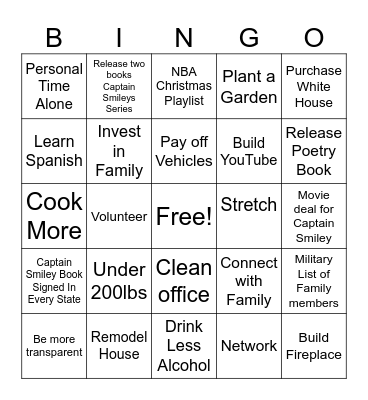 2025 Bingo Card