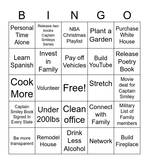 2025 Bingo Card