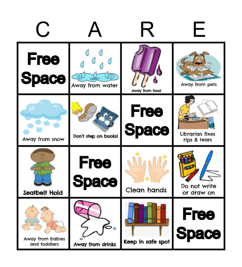 I Take Care of My Books! Bingo Card