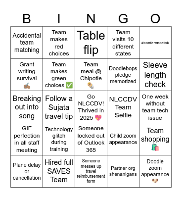 NLCCDV 2025 Bingo Card
