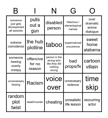 tomorrows teaching's bingo Card