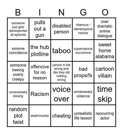 tomorrows teaching's bingo Card