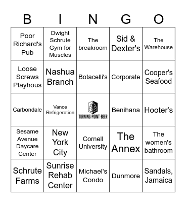 The Office Bingo - Round 2 Bingo Card