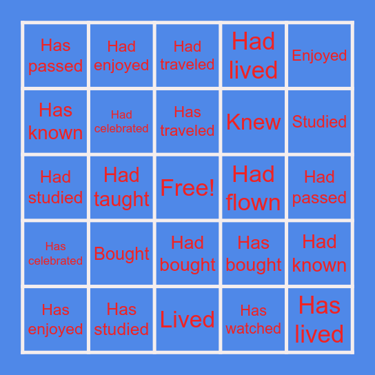 Drippy Bingo Card