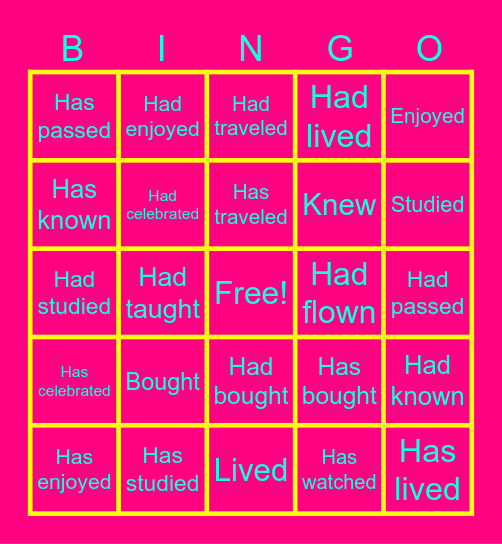 BINGOBINGOBINGOBINGOBINGOBINGO Card