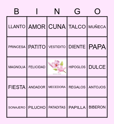 BABY BINGO Card