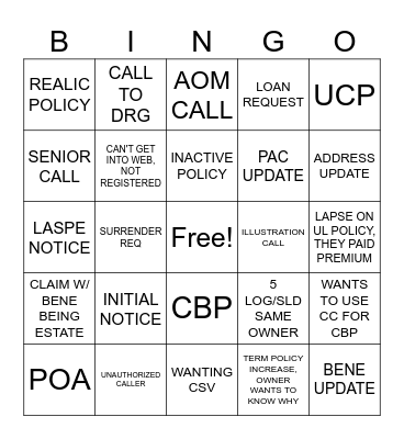 TONYA POE Bingo Card