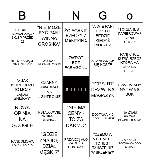 MOHITOWE Bingo Card