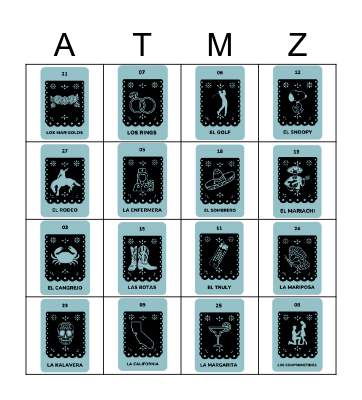 Loteria Bingo Card