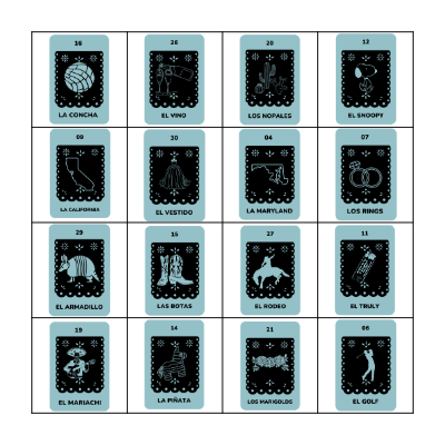 Loteria! Bingo Card
