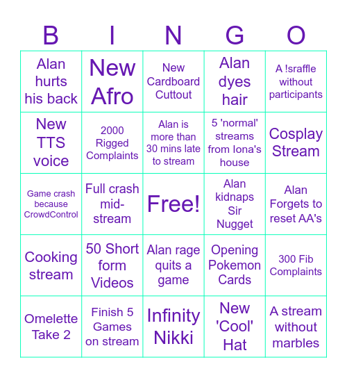 ItsActually2025Bingo Card