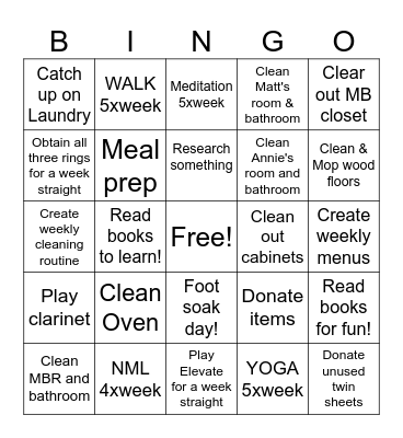 January 2025 ~ Go Wifey! Bingo Card