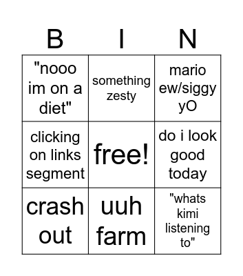 stabe bingo Card