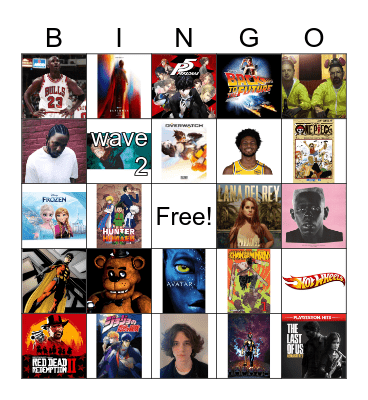 fortnite collabs 2025 Bingo Card