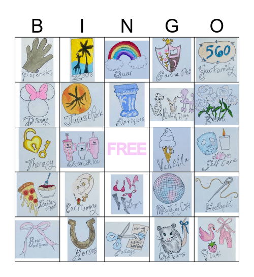 Lucy Bingo Card