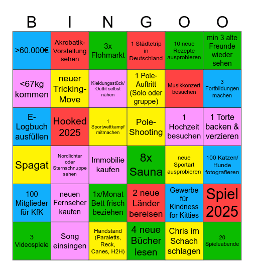 2025 Bingo Card