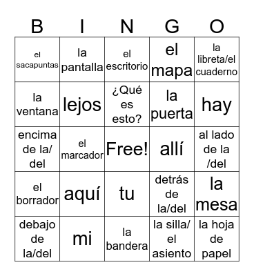 Unidad 2 Bingo Card