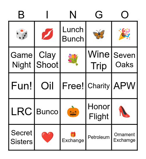 APW BINGO Card