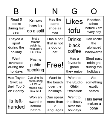 3E32 2025 BINGO Card