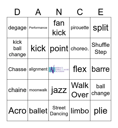 Bingo at Neisha's Bingo Card